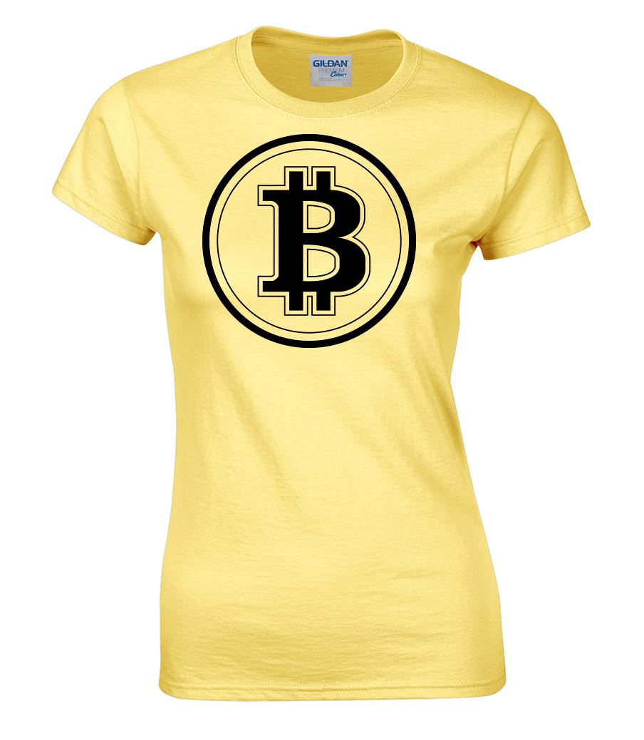 金色的 Gold - 女T恤 - BTC 商標 - BTC - Bitcoin - Thumbnail - Taiwan Crypto Tshirts