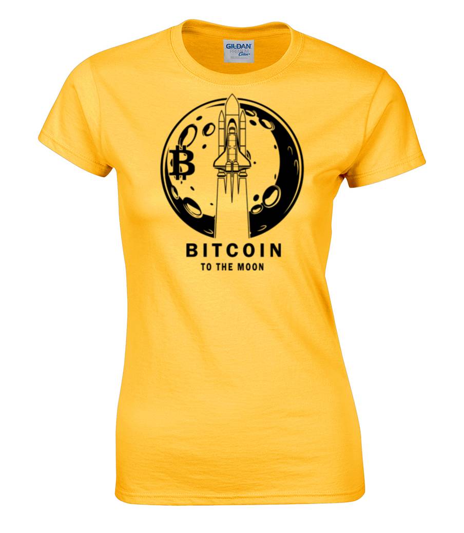 金色的 Gold - 女T恤 - BTC 商標 - BTC - Bitcoin - Thumbnail - Taiwan Crypto Tshirts